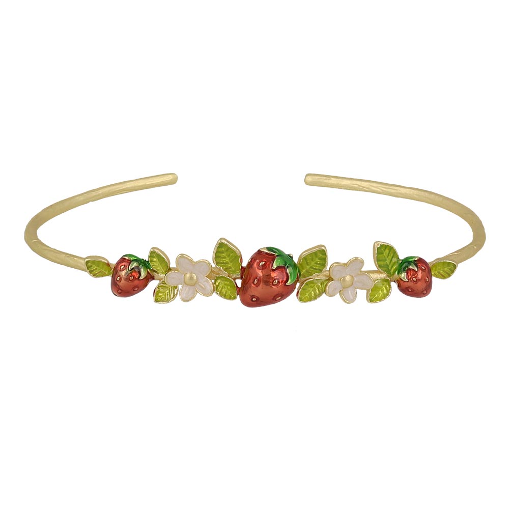Strawberry Cuff Bracelet