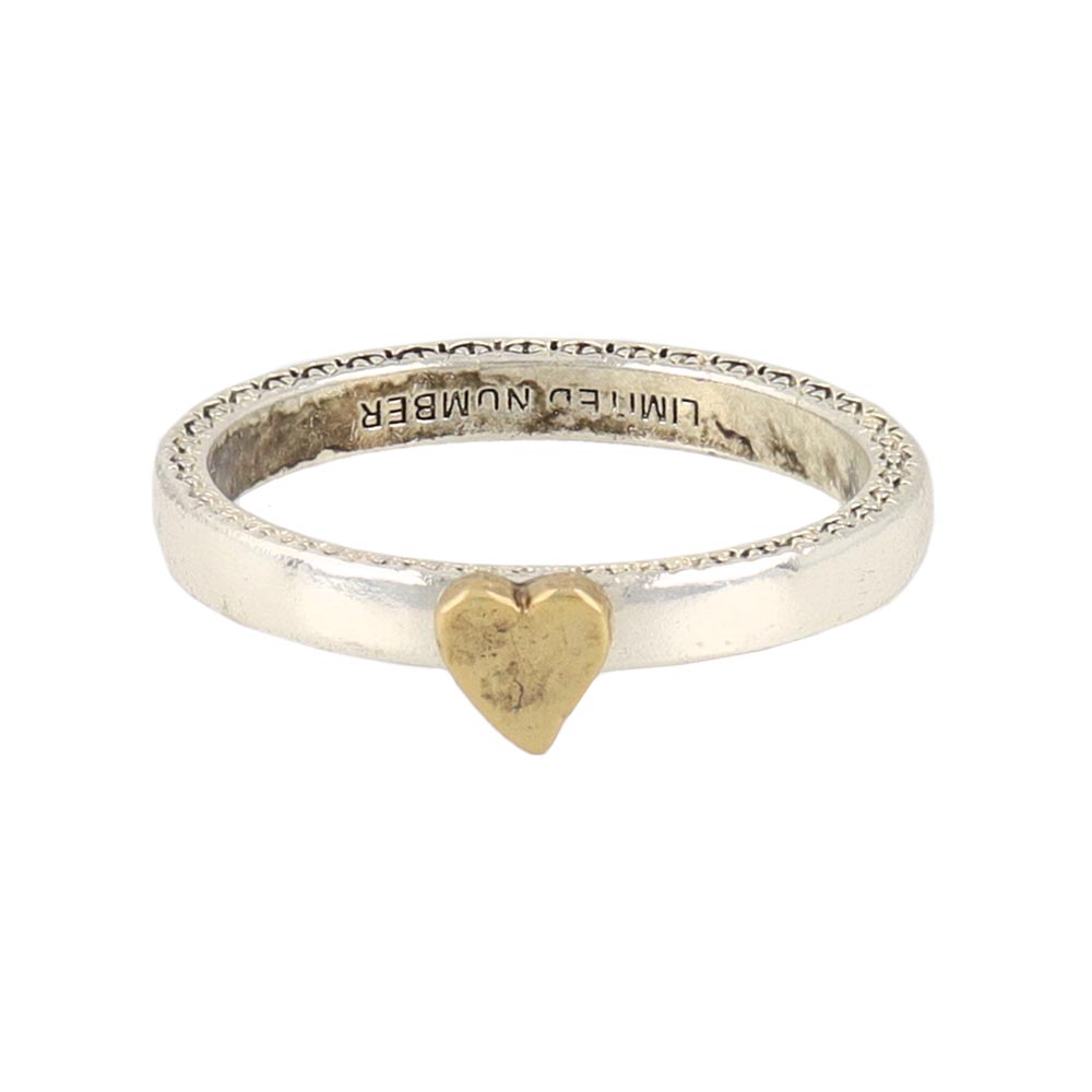 Top Heart Engraved Ring