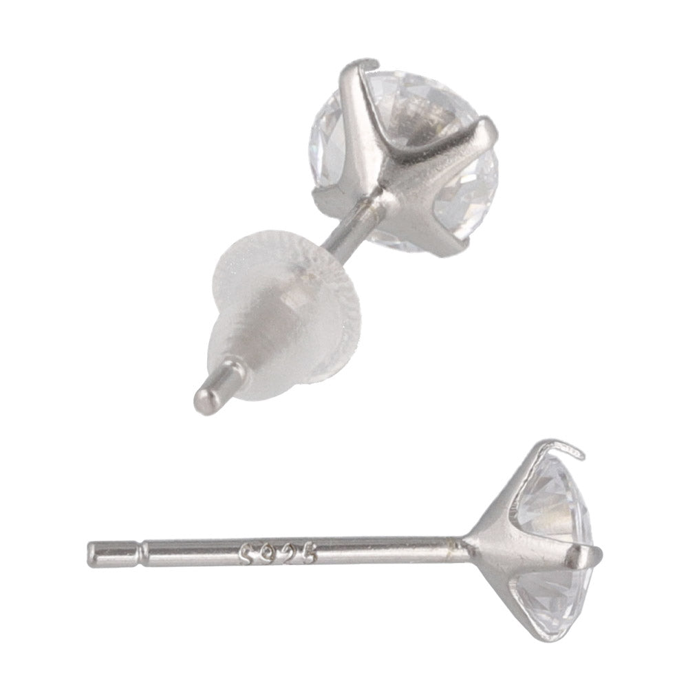5mm Stone 925 Silver Studs