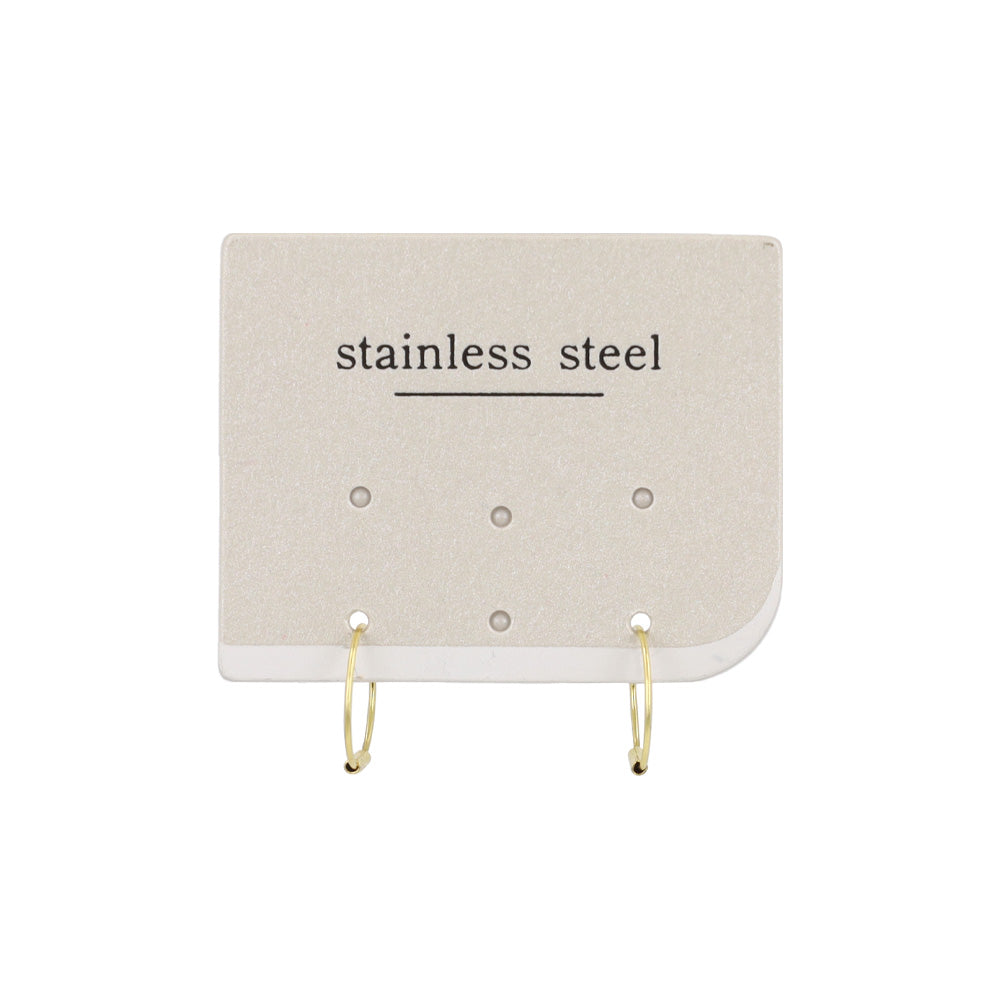 Seamless Hoop Earrings 1cm