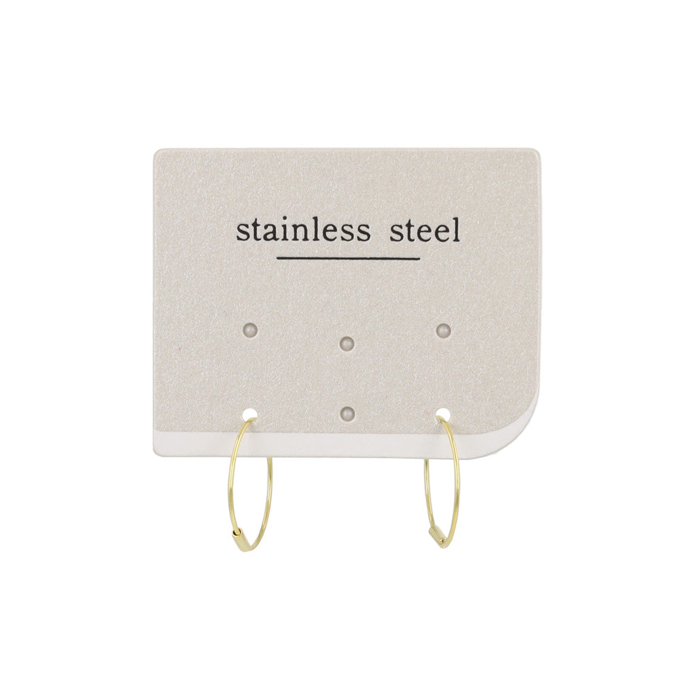 Seamless Hoop Earrings 1.3cm