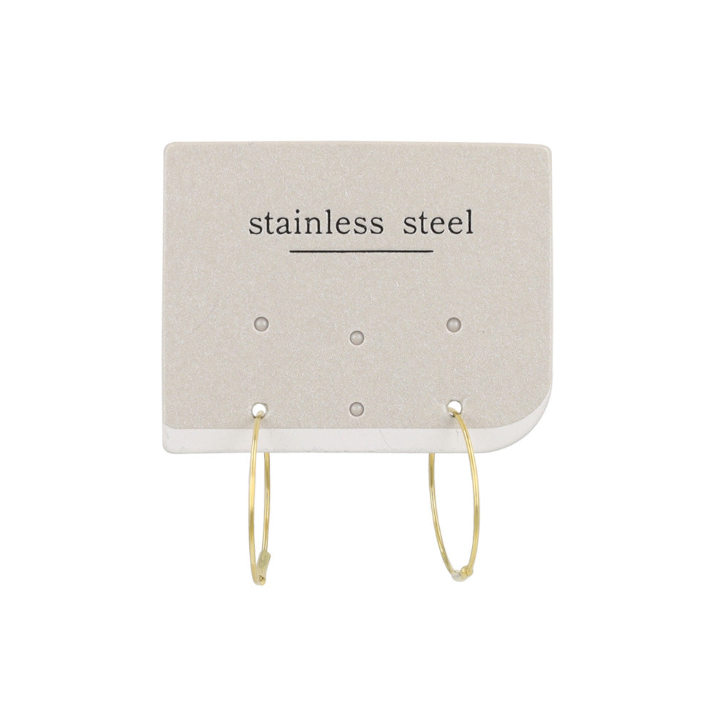 Seamless Hoop Earrings 1.8cm