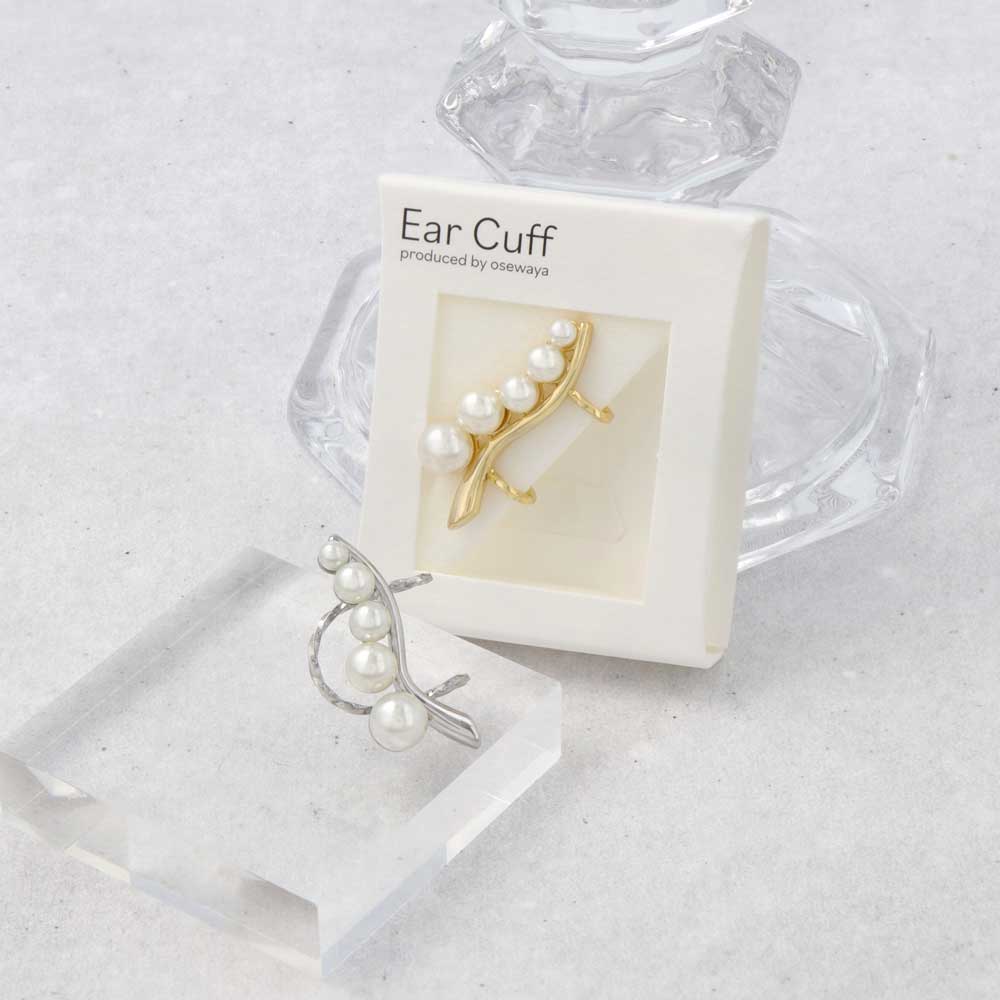 Multi Pearl Ear Cuff - osewaya