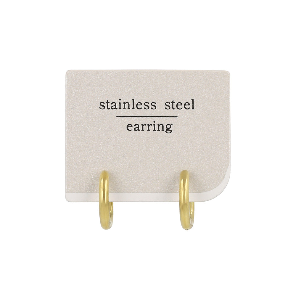 Hinged Hoop Clip On Earrings 15mm