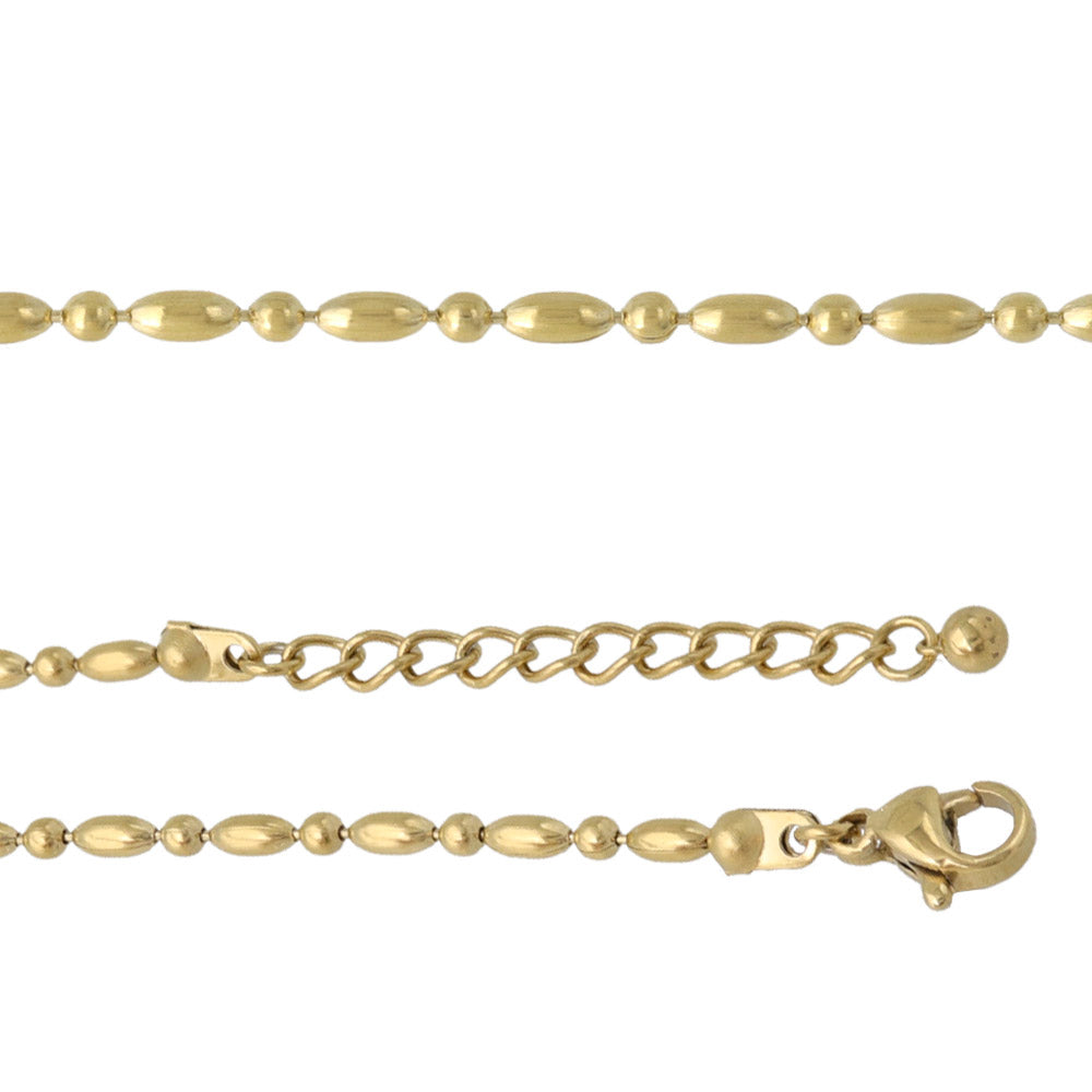 Stainless Steel Bead Chain Bracelet