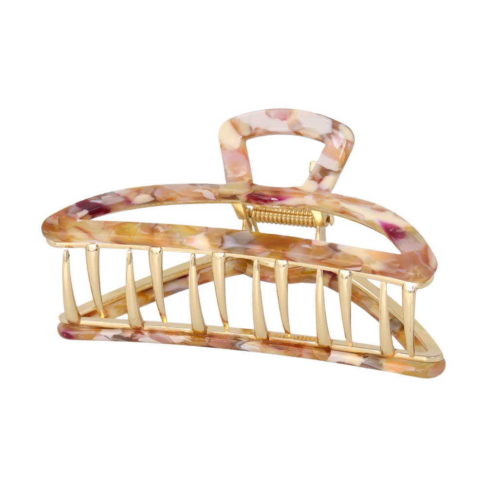 Cutout D Shaped Hair Clip