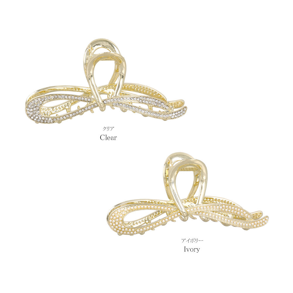 Jeweled Loop Hair Claw Clip