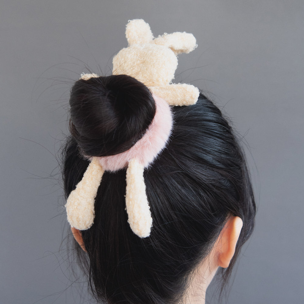 Furry Animal Hair Scrunchie