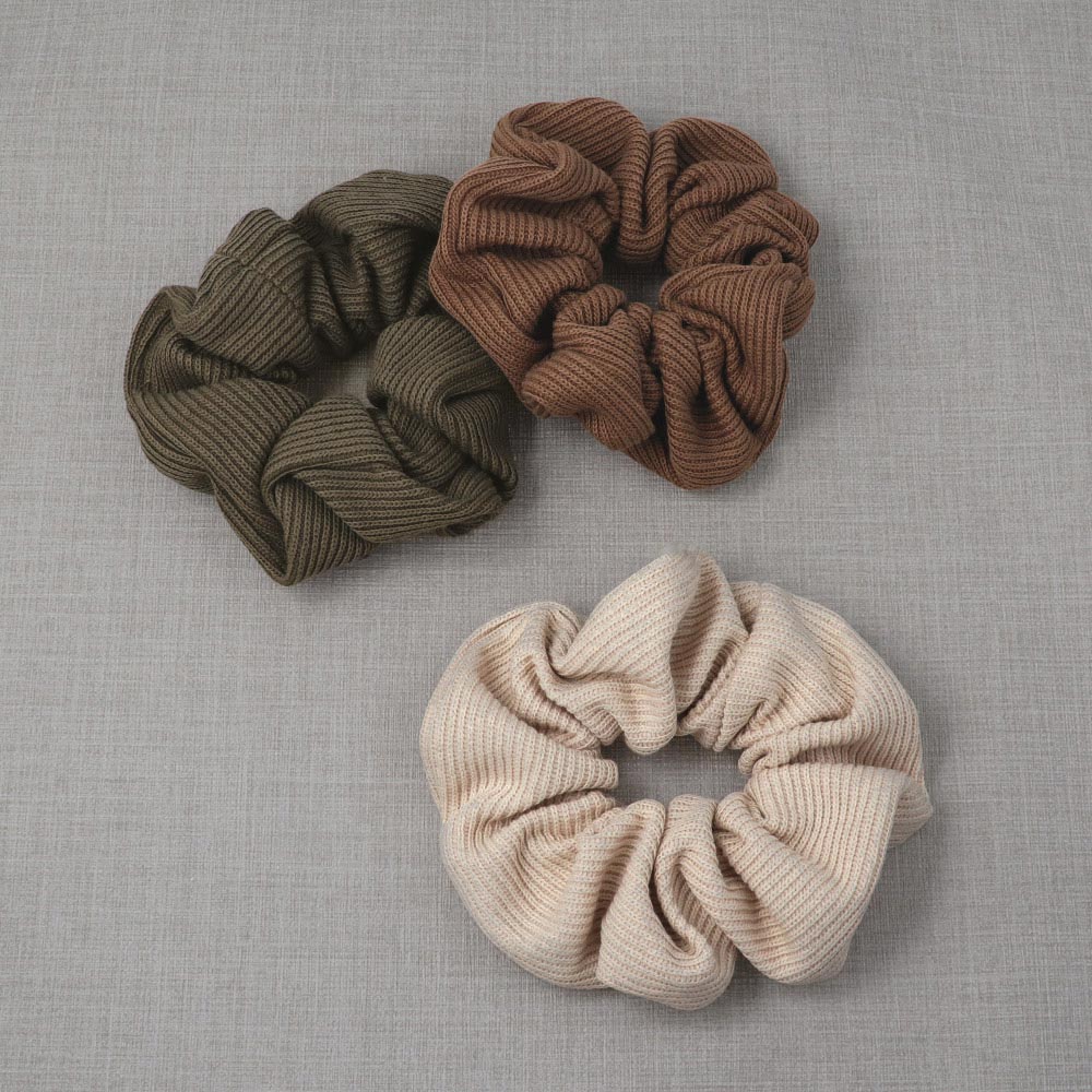 Rib Knit Scrunchie - osewaya