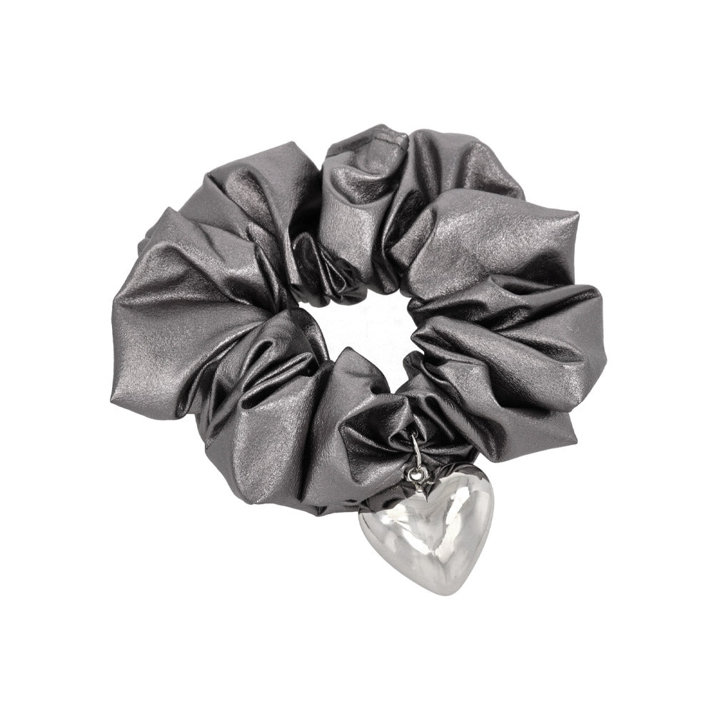 Large Heart Shimmering Scrunchie