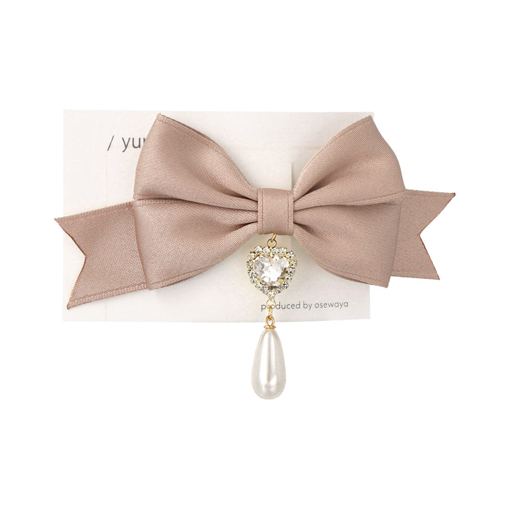 Drop Charm Bowknot Hair Clip