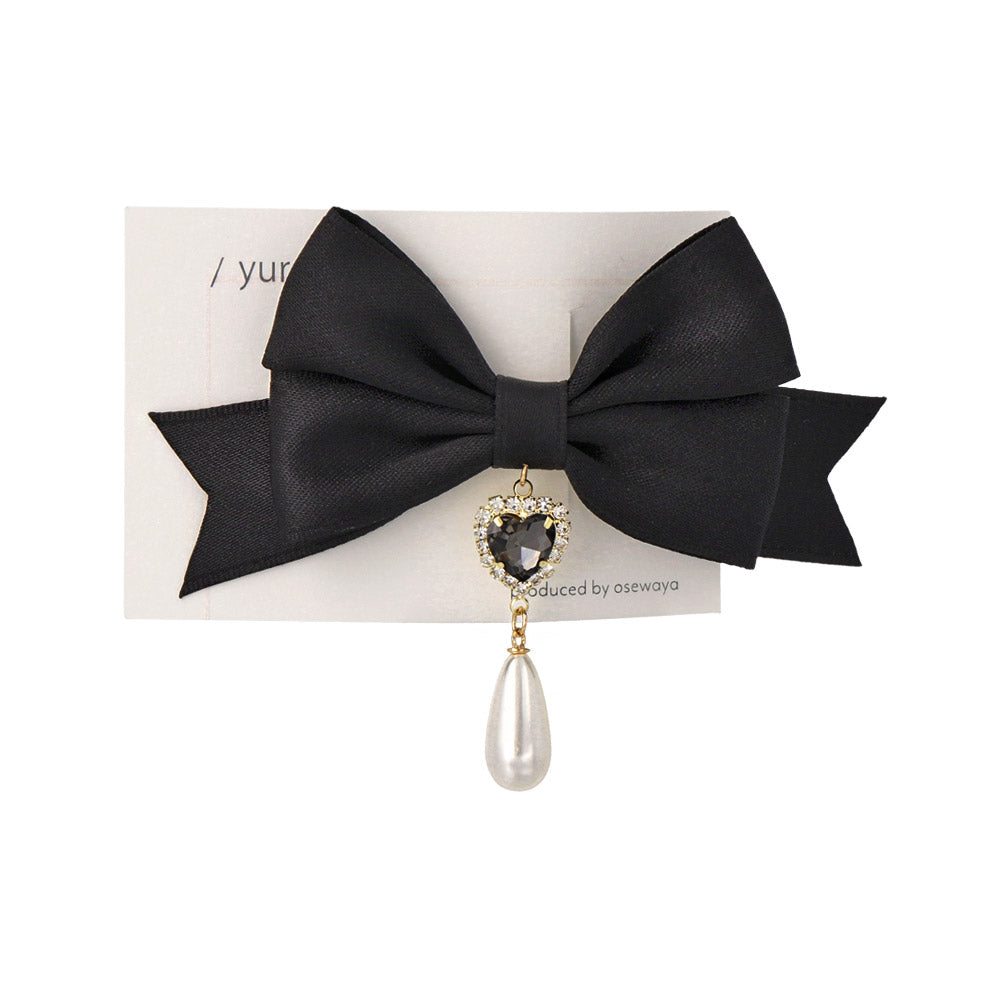 Drop Charm Bowknot Hair Clip