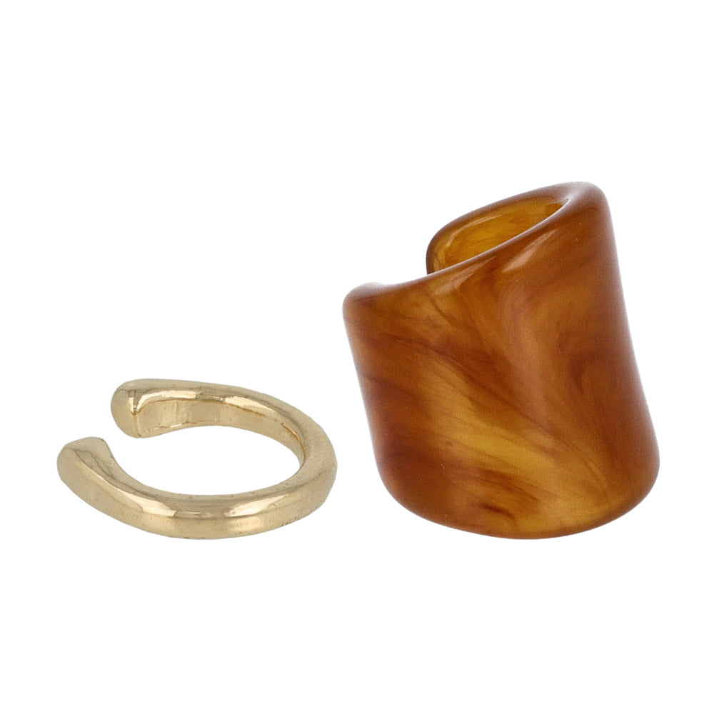 Wide and Narrow Ear Cuff Set