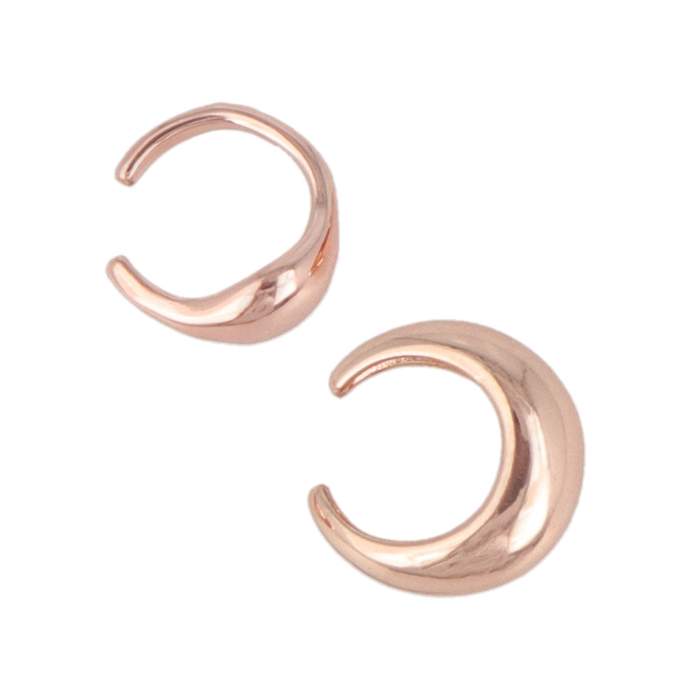 Rose Silver Ear Cuff Set