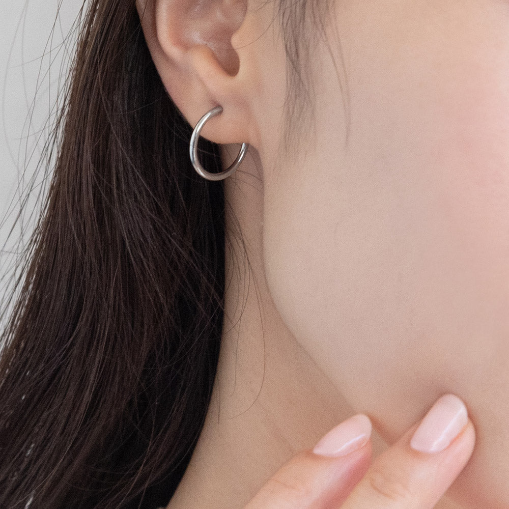 Everyday Clip On Hoop Earrings 17mm