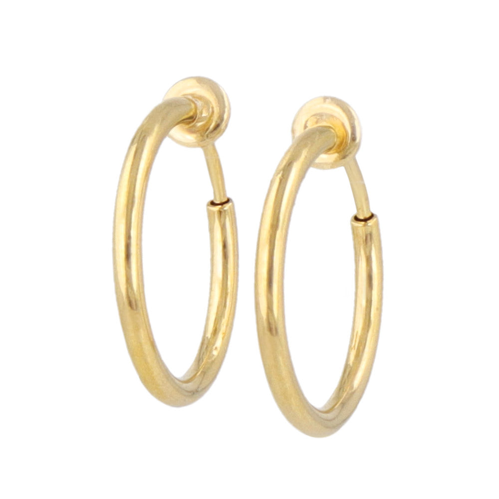 Everyday Clip On Hoop Earrings 17mm