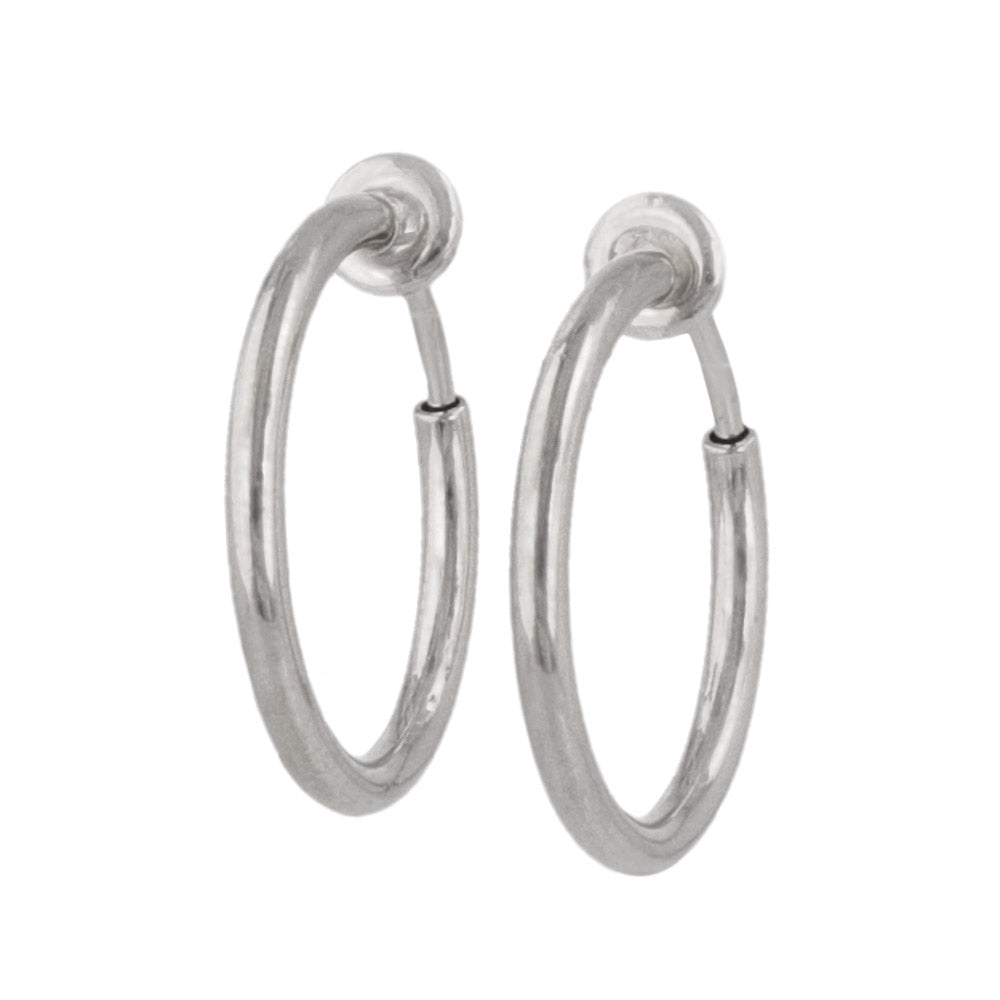 Everyday Clip On Hoop Earrings 17mm