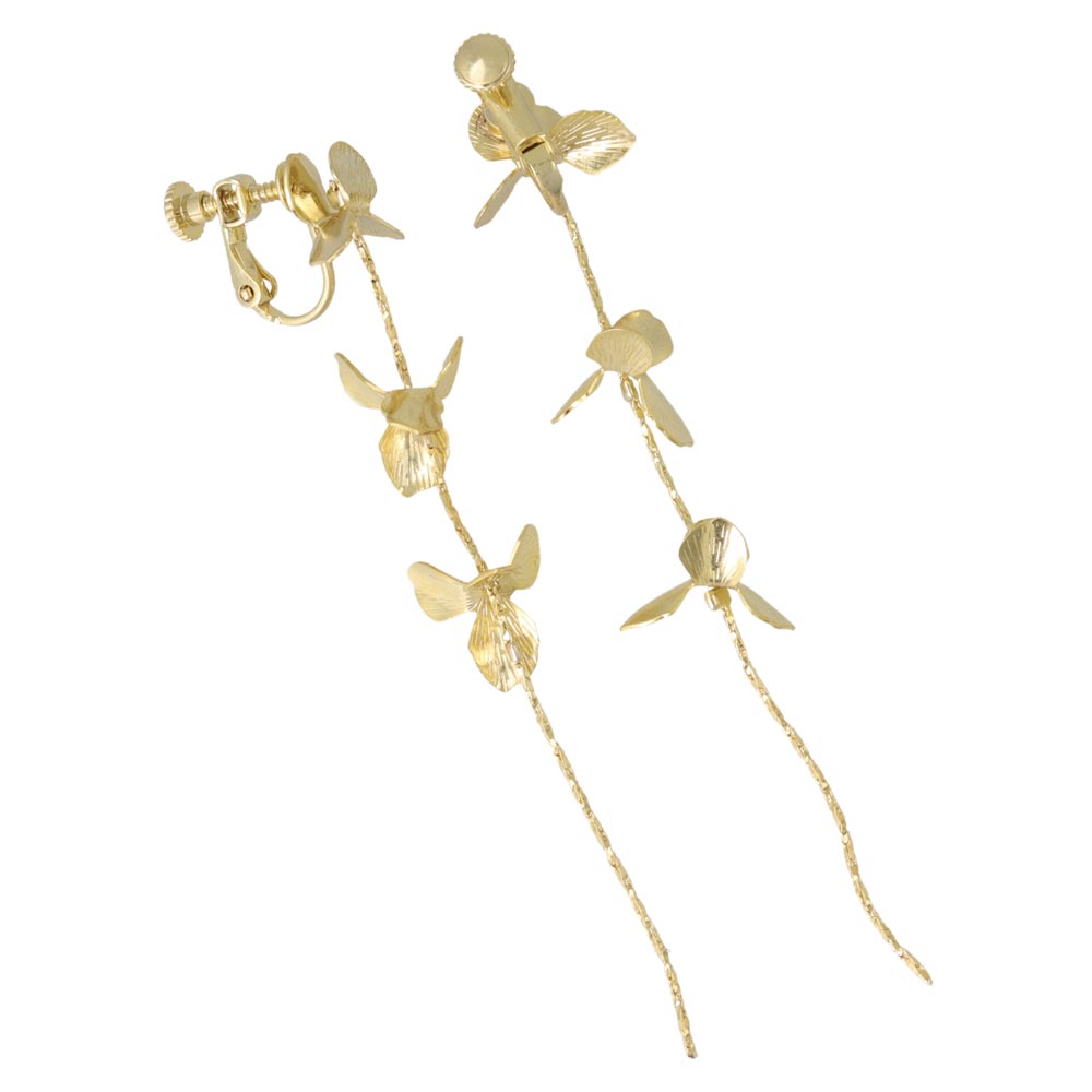 Flower Linear Clip Ons
