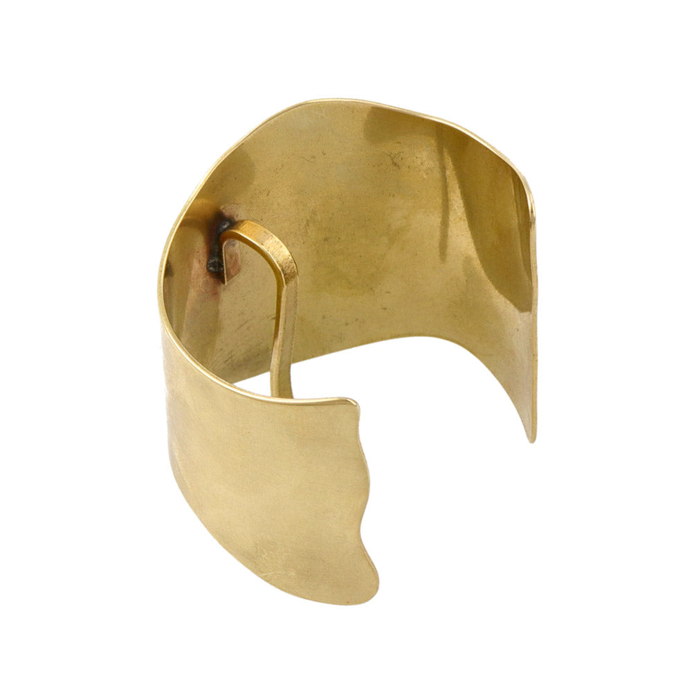 Slope Brass Ponytail Cuff