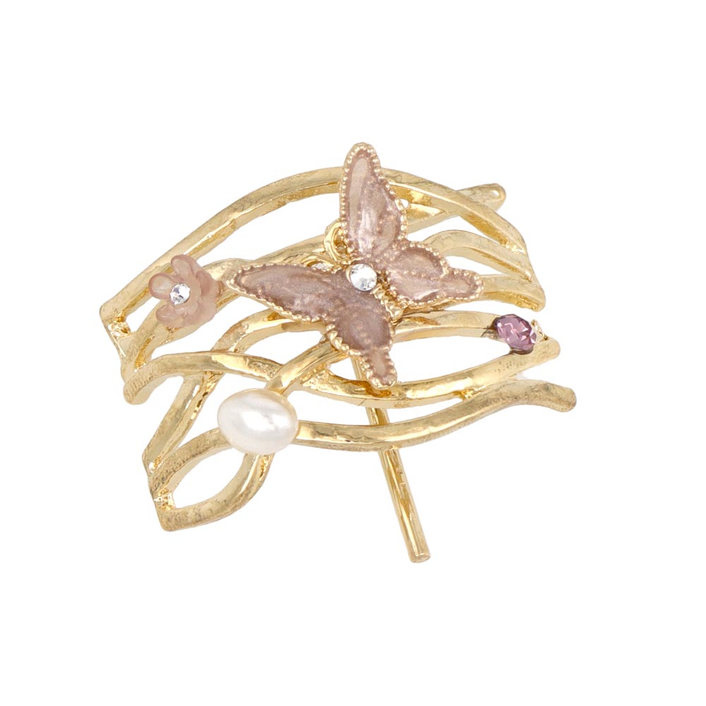 Butterfly Openwork Pony Hook
