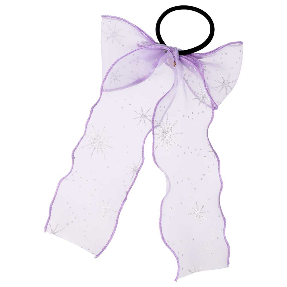Snow Printed Bow Hair Tie