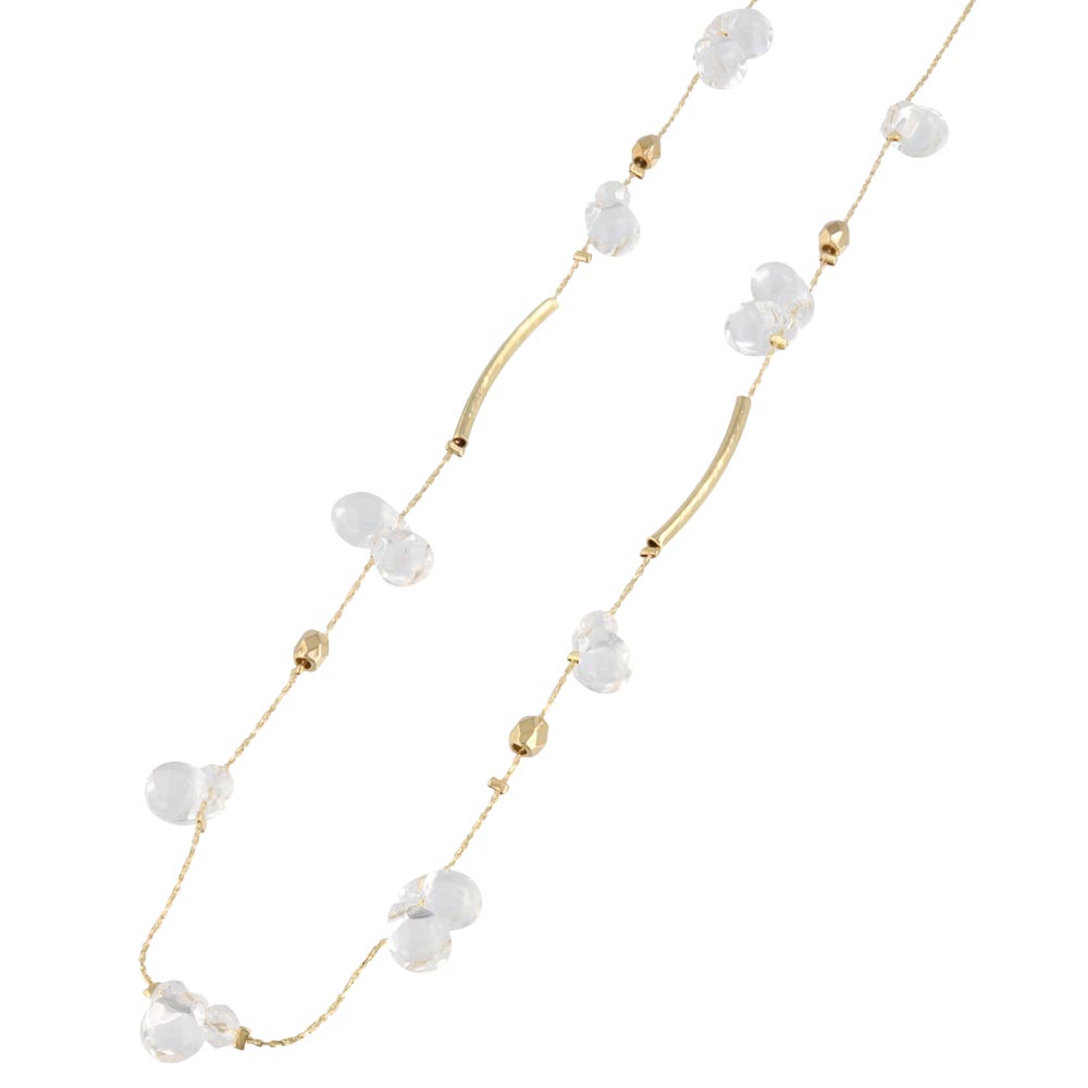 Clear Bead Short Necklace