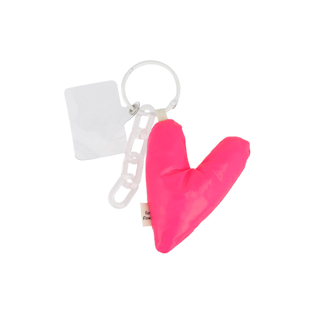 Puffed Heart Keychain