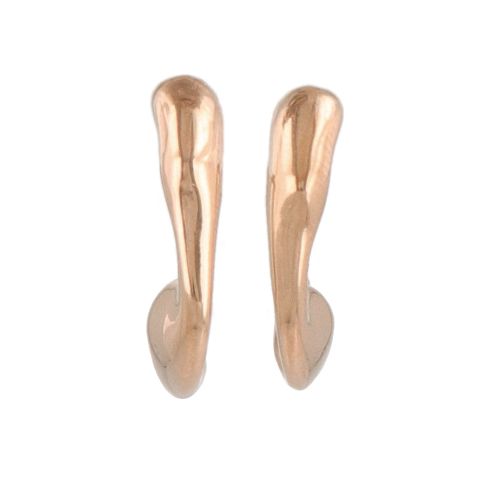 Stainless Steel Twisted Hoop Earrings