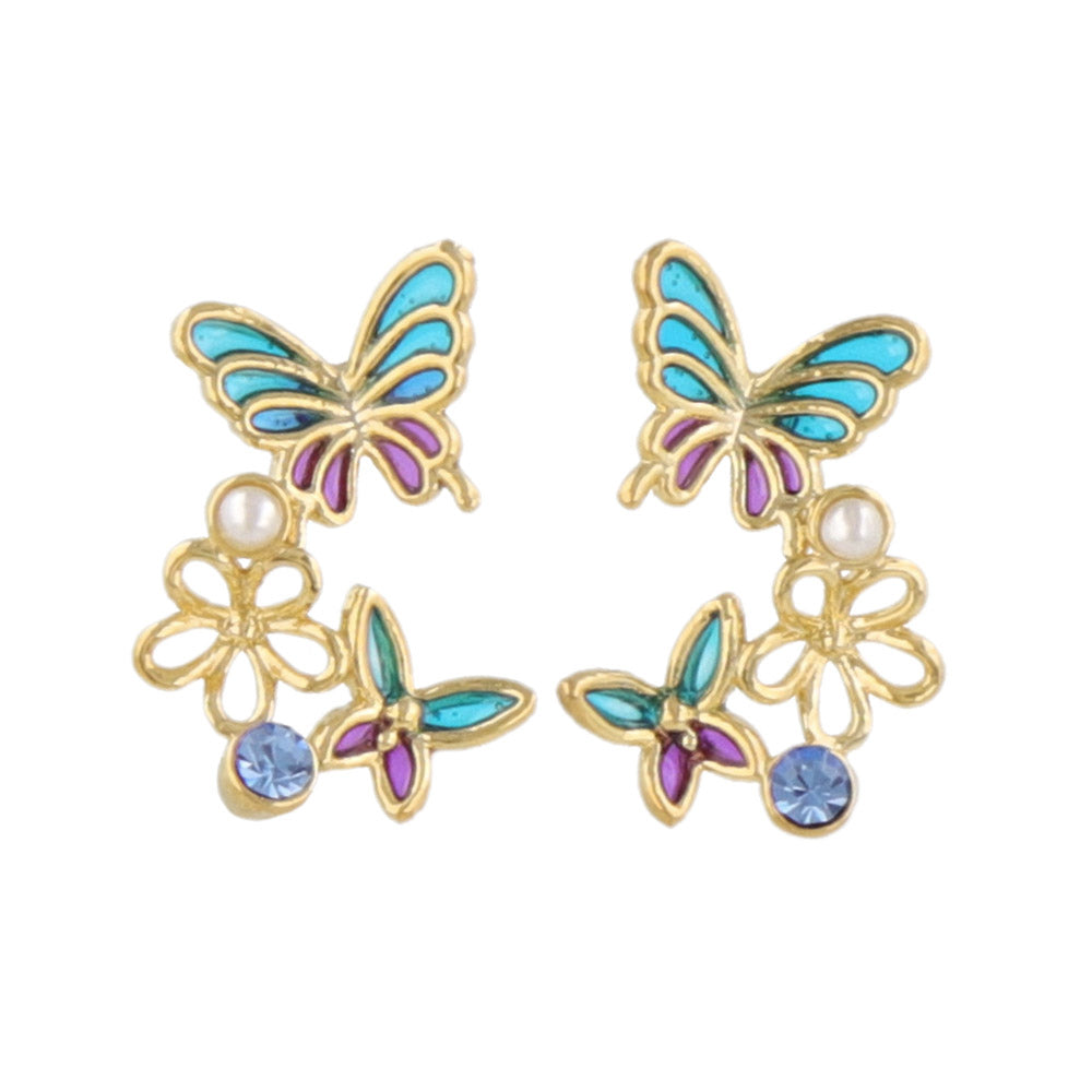 Butterfly Cluster Earrings