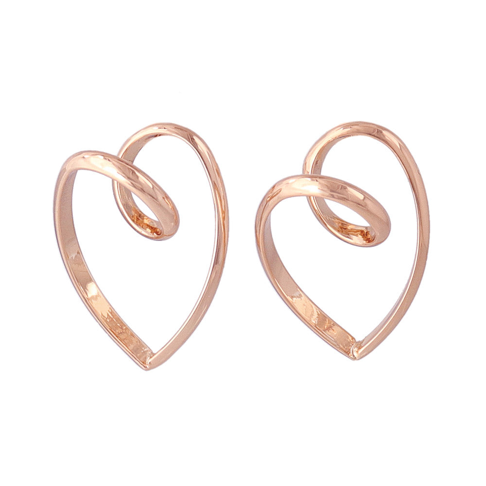 Swirl Heart Earrings