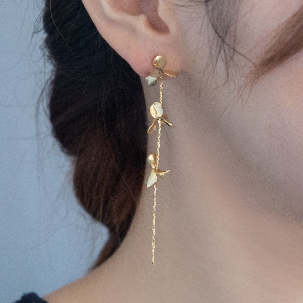 Flower Linear Earrings