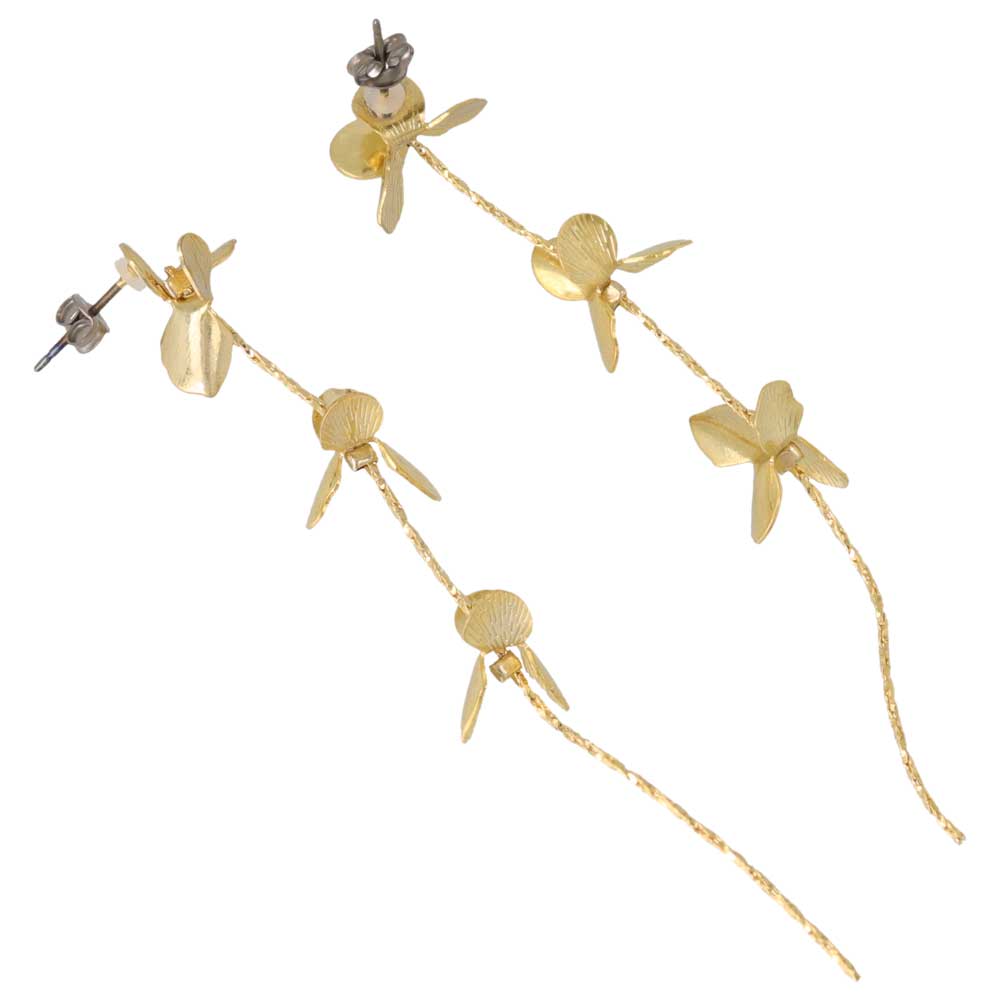 Flower Linear Earrings