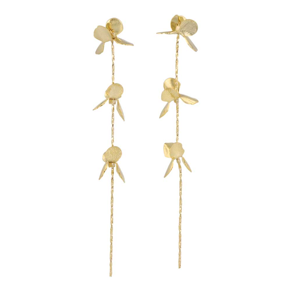 Flower Linear Earrings