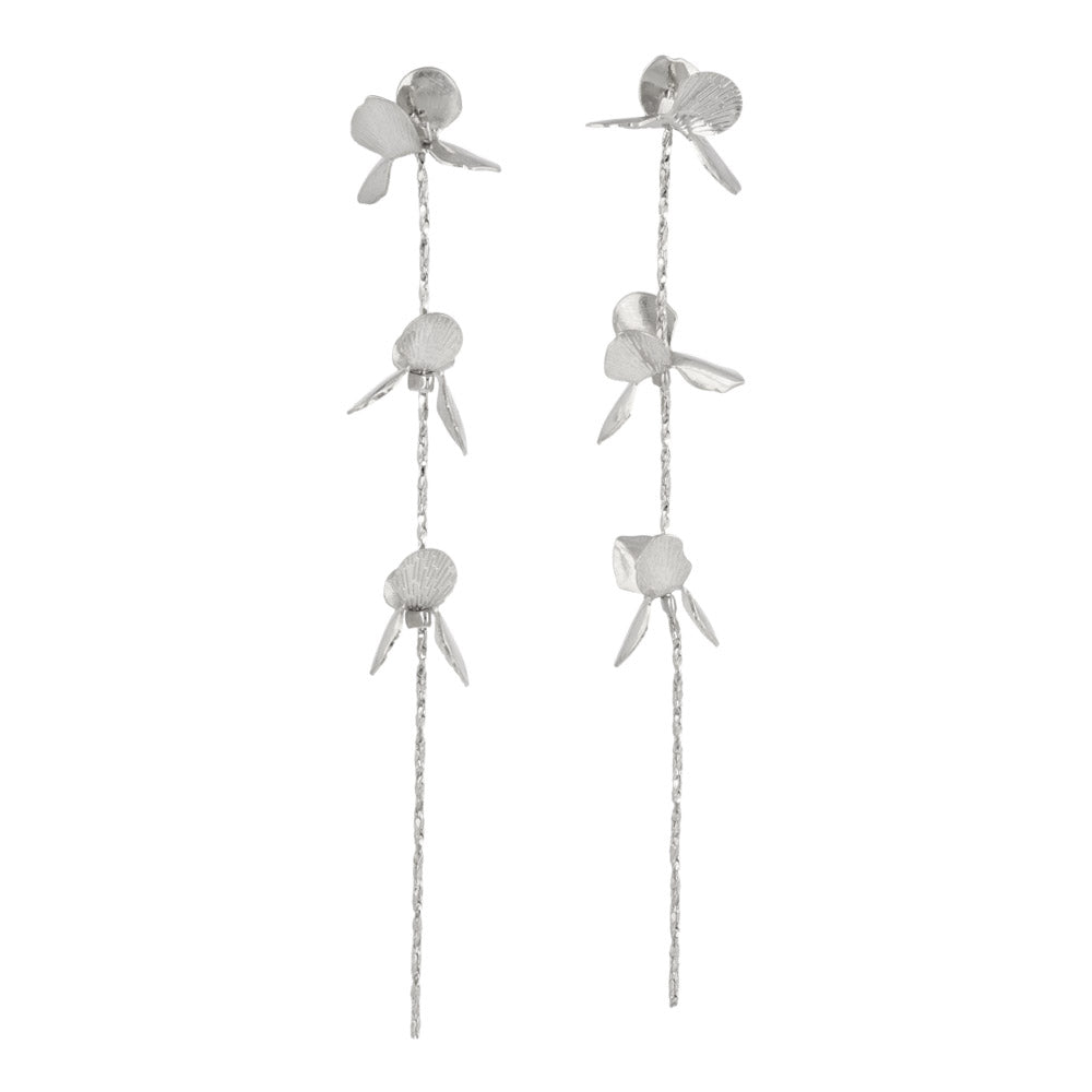 Flower Linear Earrings