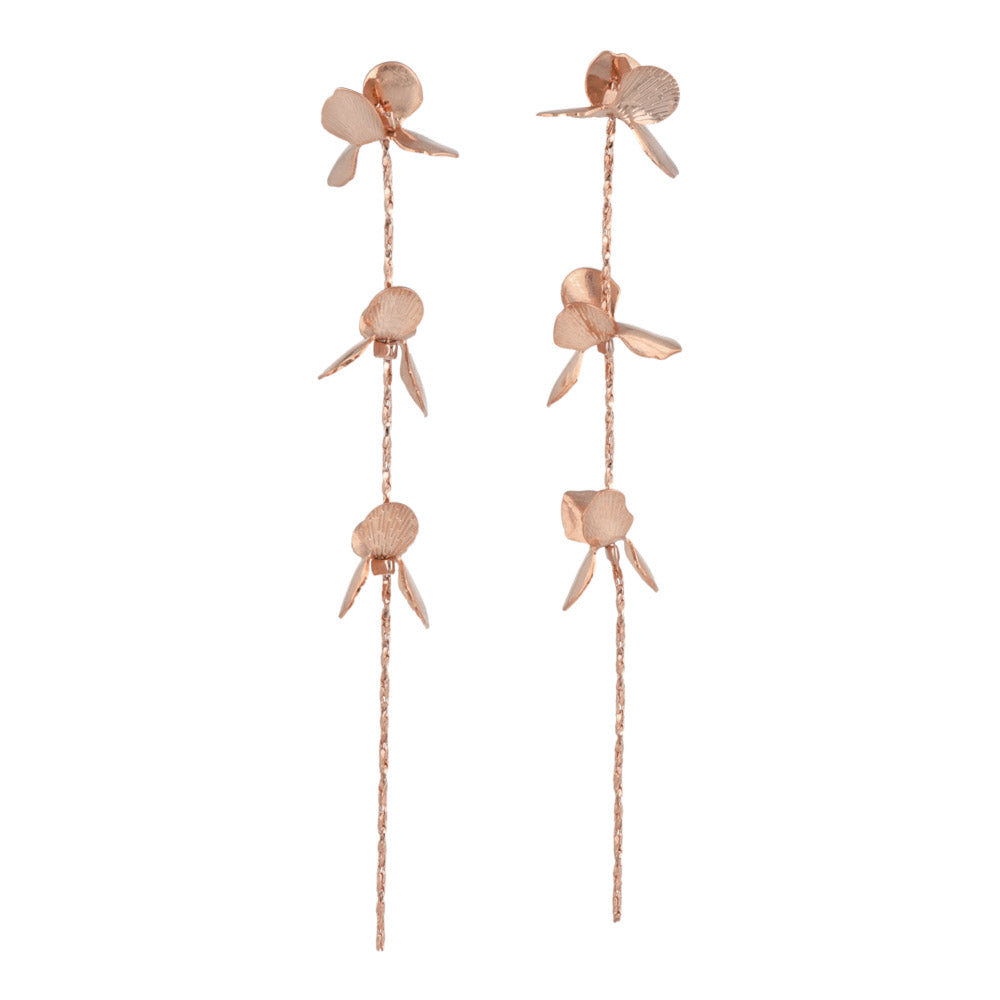 Flower Linear Earrings