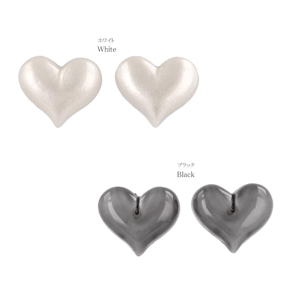 Puffy Heart Stud Earrings