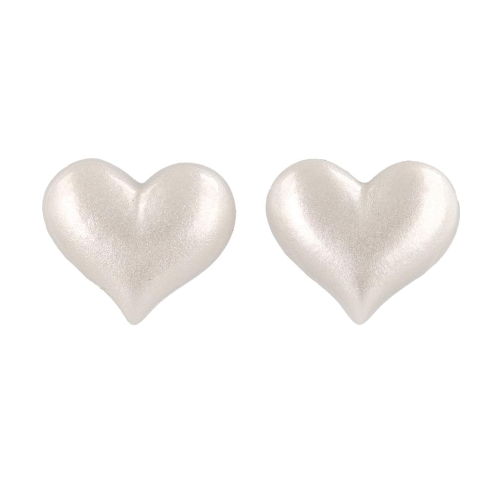 Puffy Heart Stud Earrings