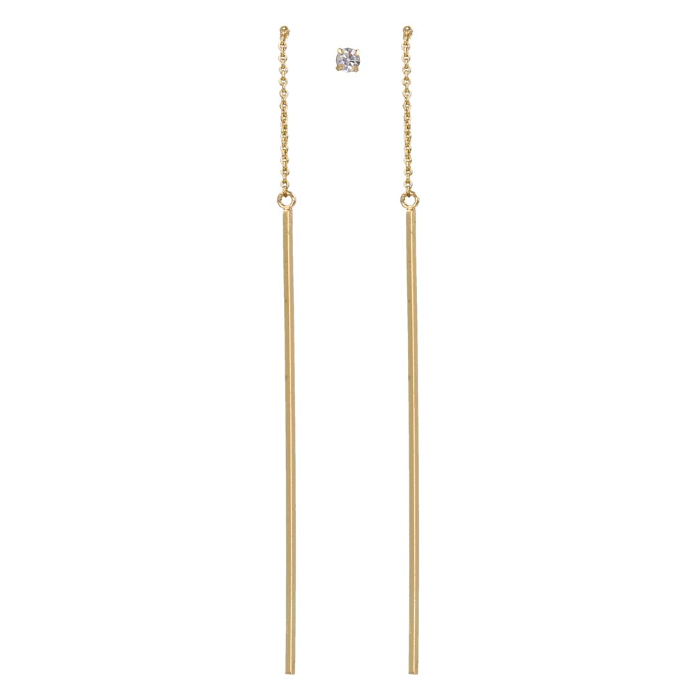 Bar Threader Earrings and Stud Set