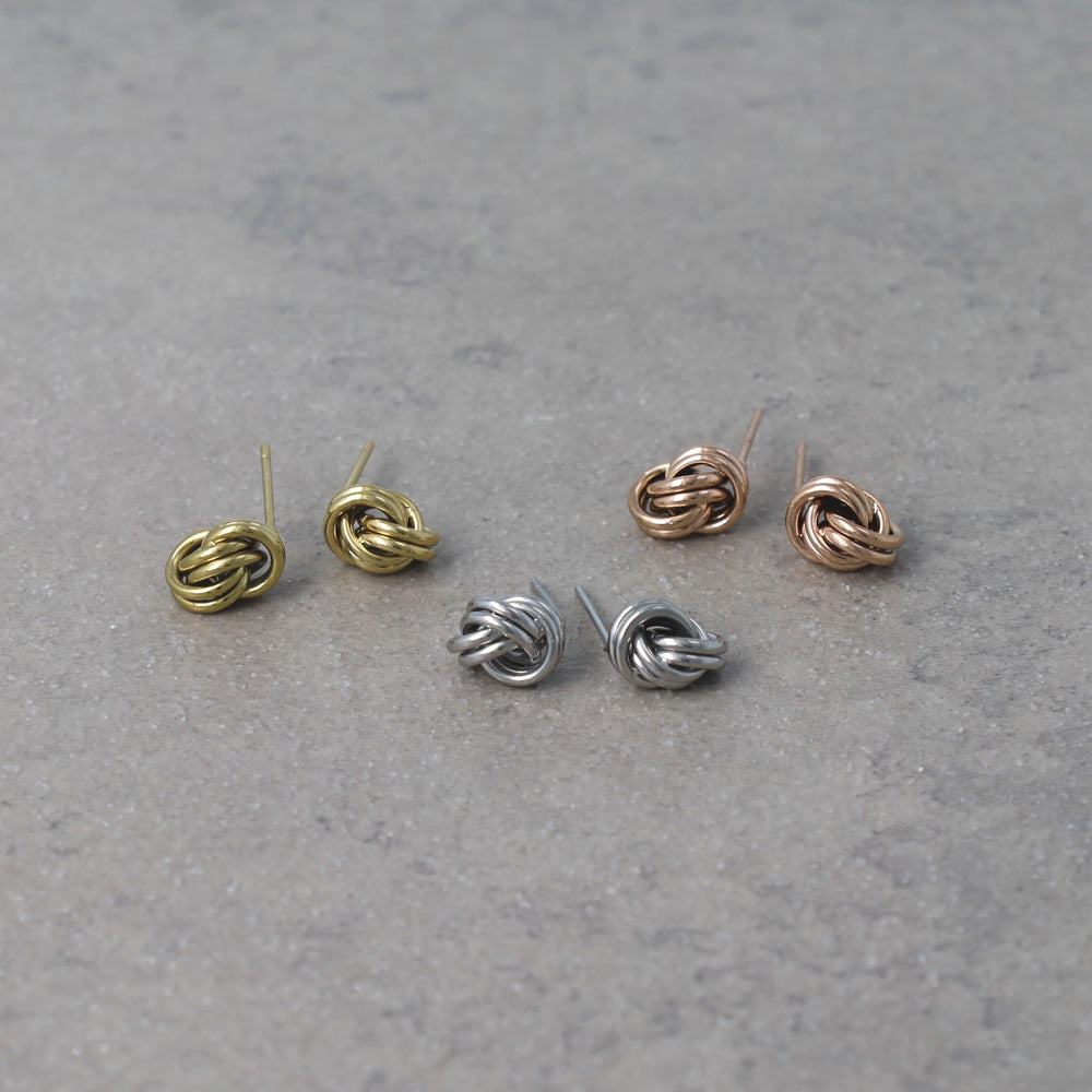 Stainless Steel Knot Studs - osewaya