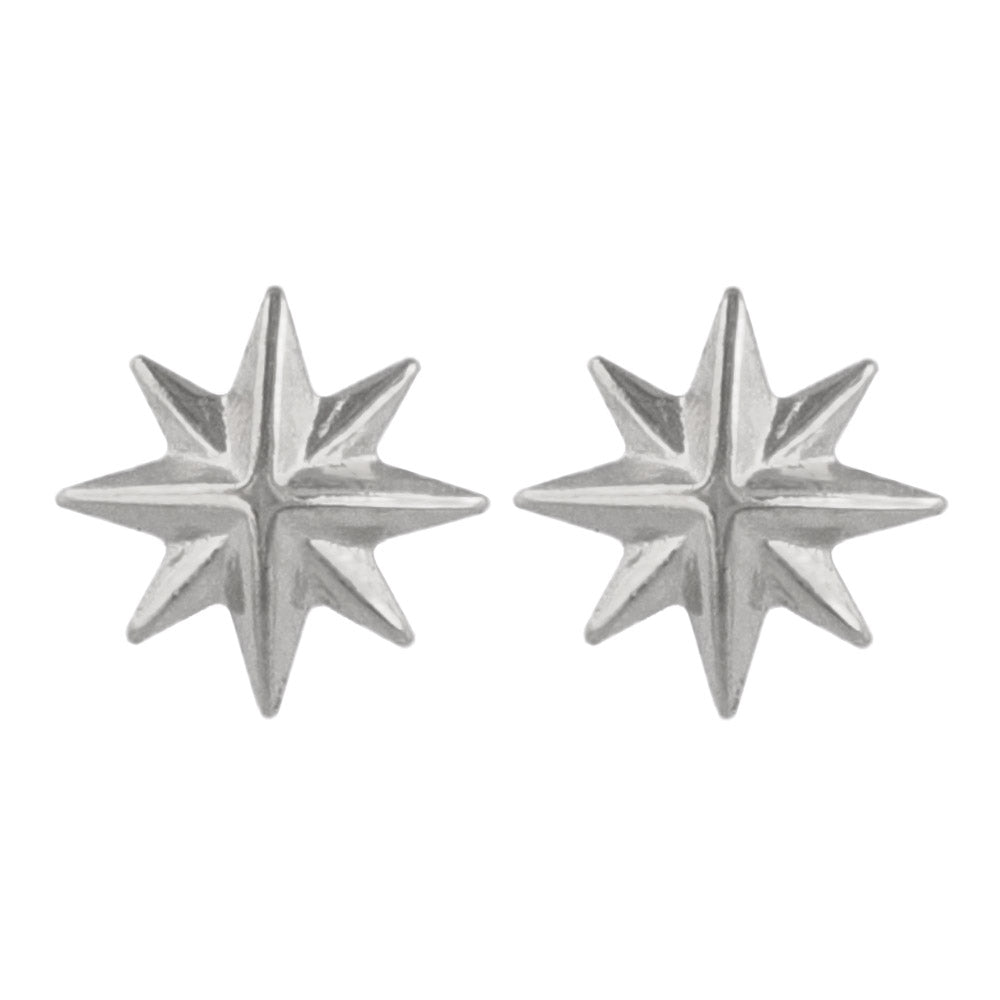 Stainless Steel Bright Star Studs