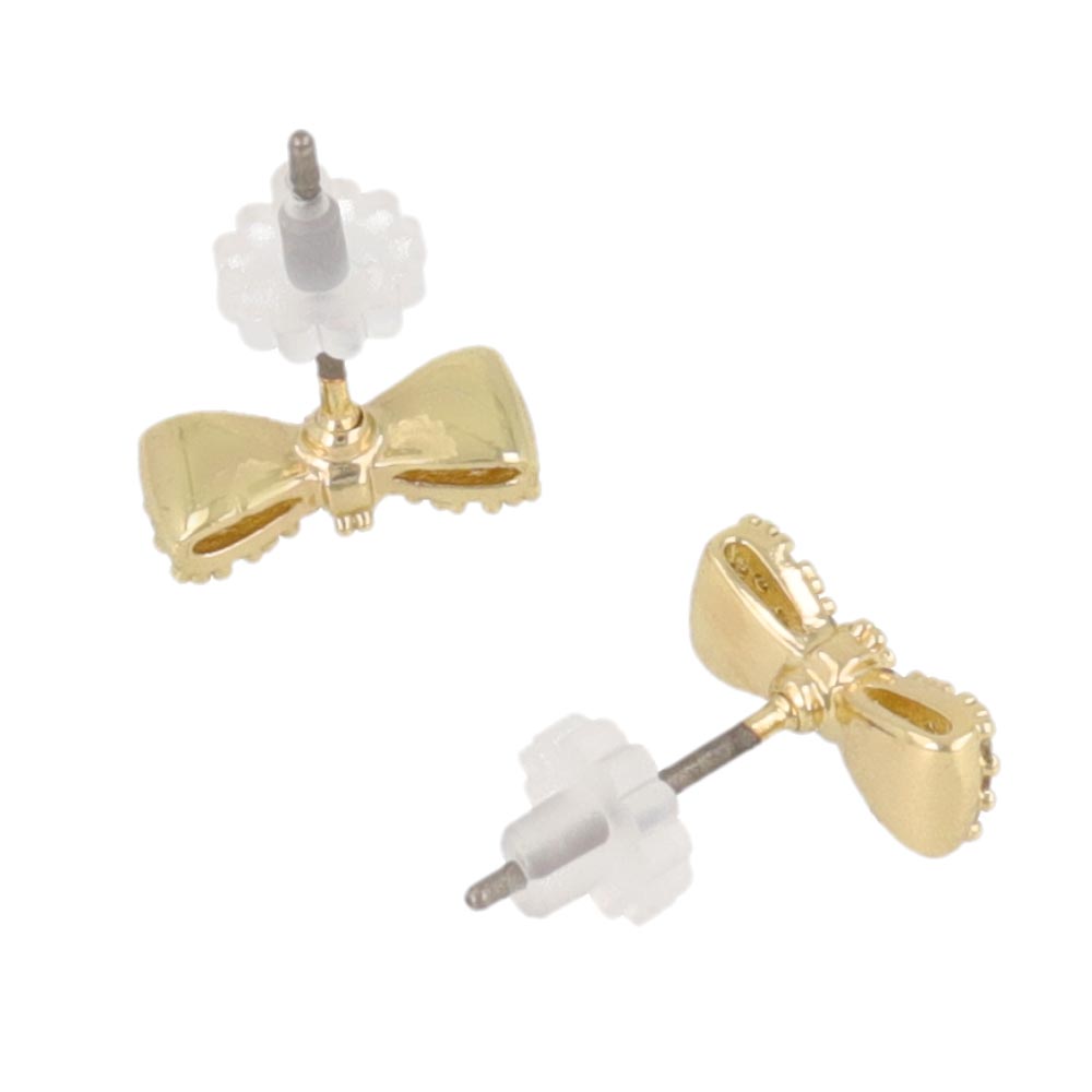 Pave Bow Stud Earrings