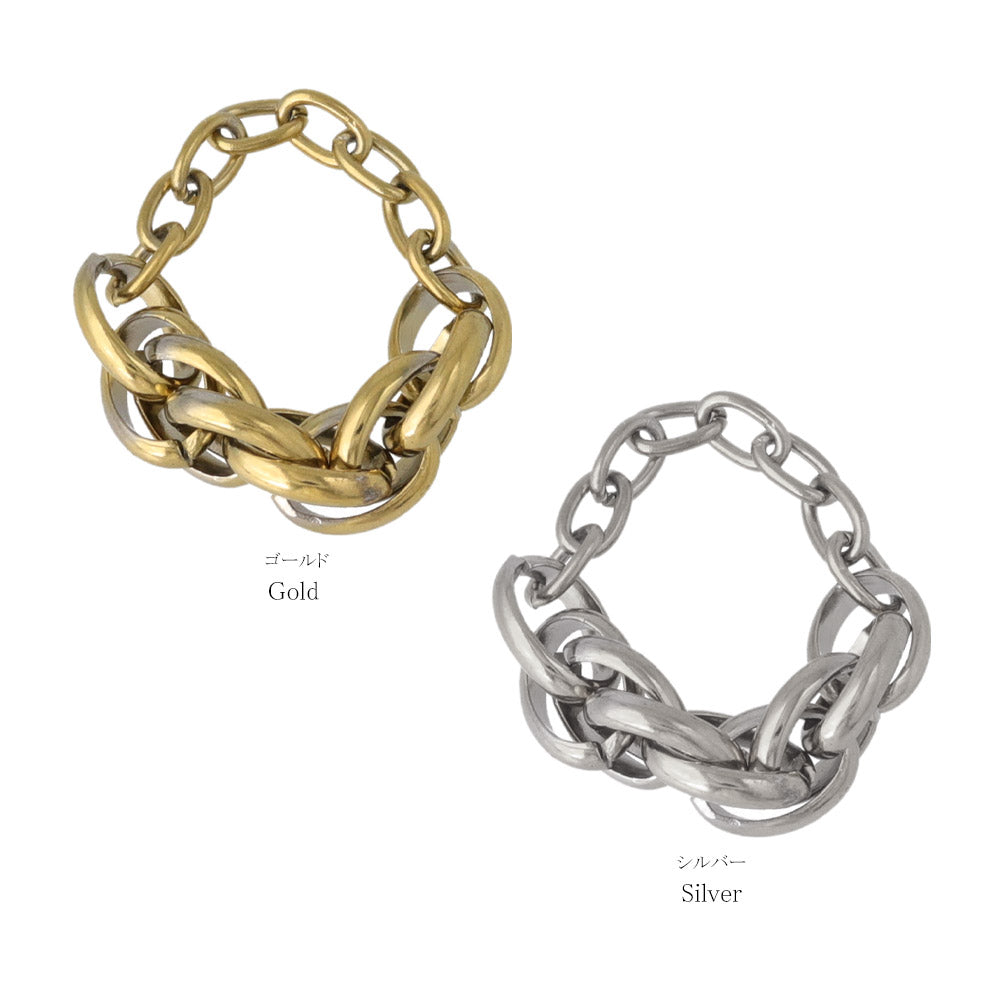 Stainless Steel Irregular Chain Ring