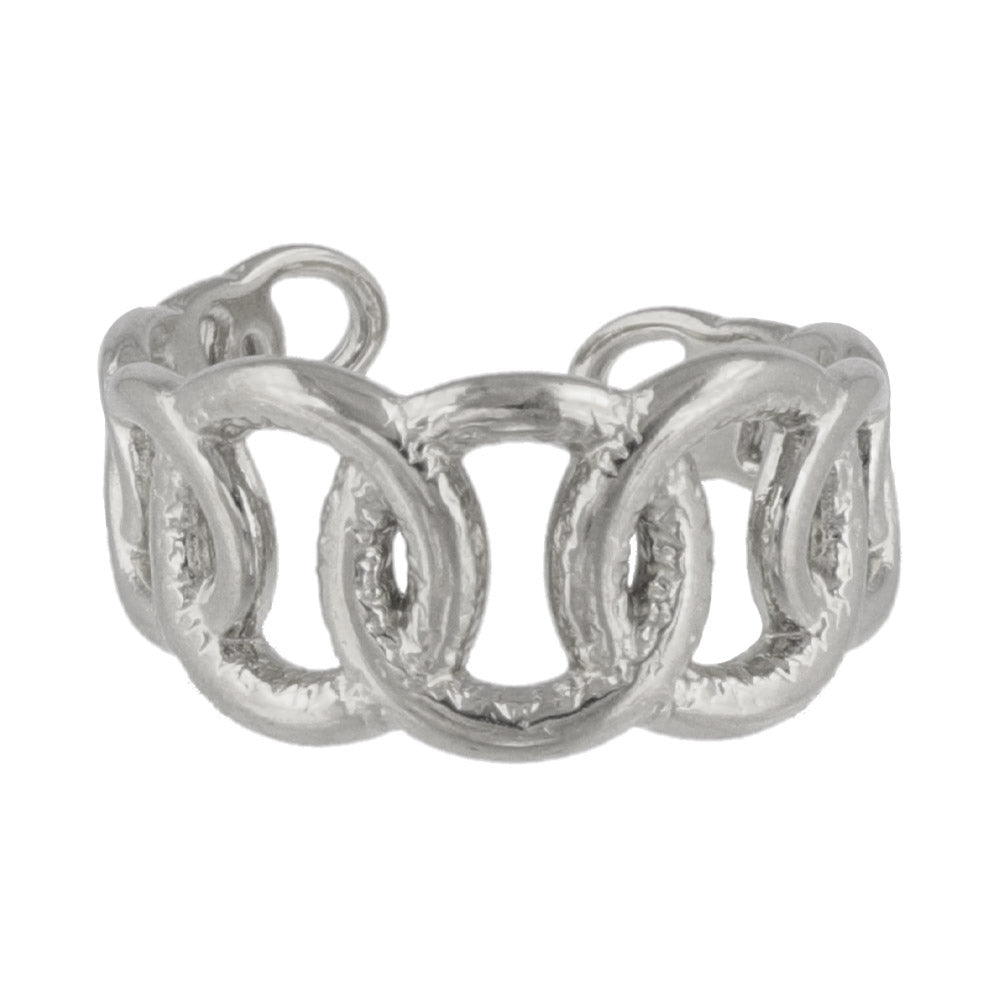 Stainless Steel Circle Cuff Ring