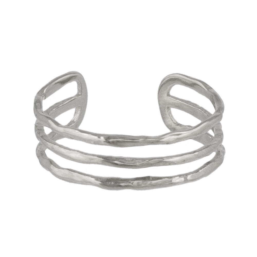 Stainless Steel Multi Strand Cuff Ring
