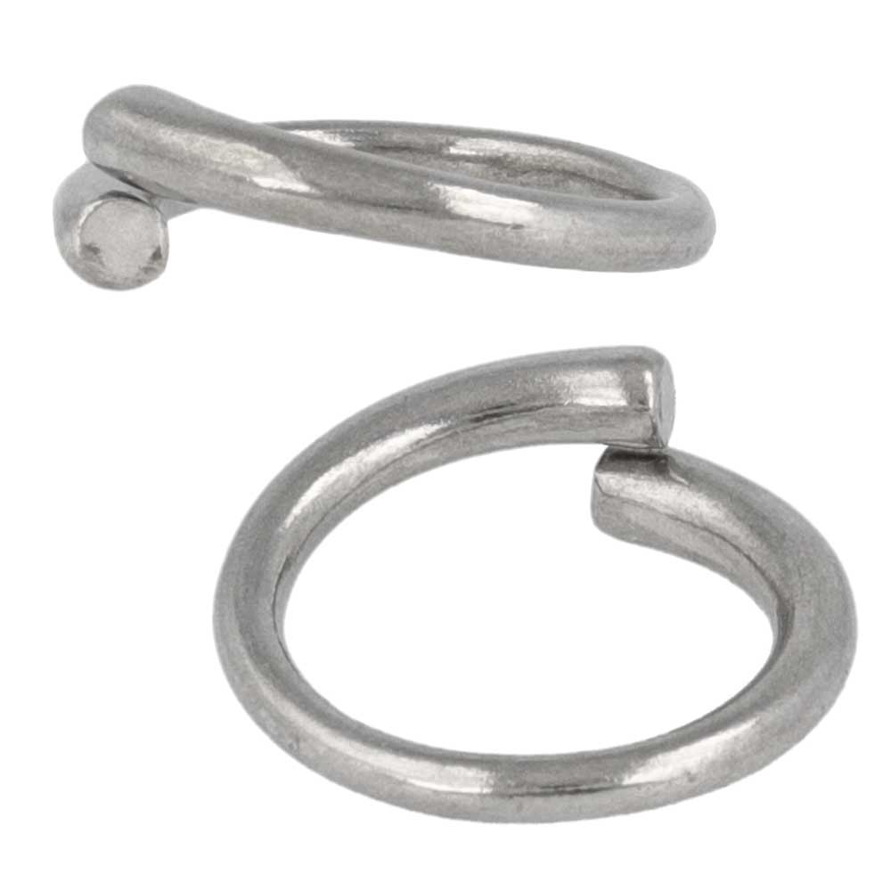 Tin Spiral Open Ring