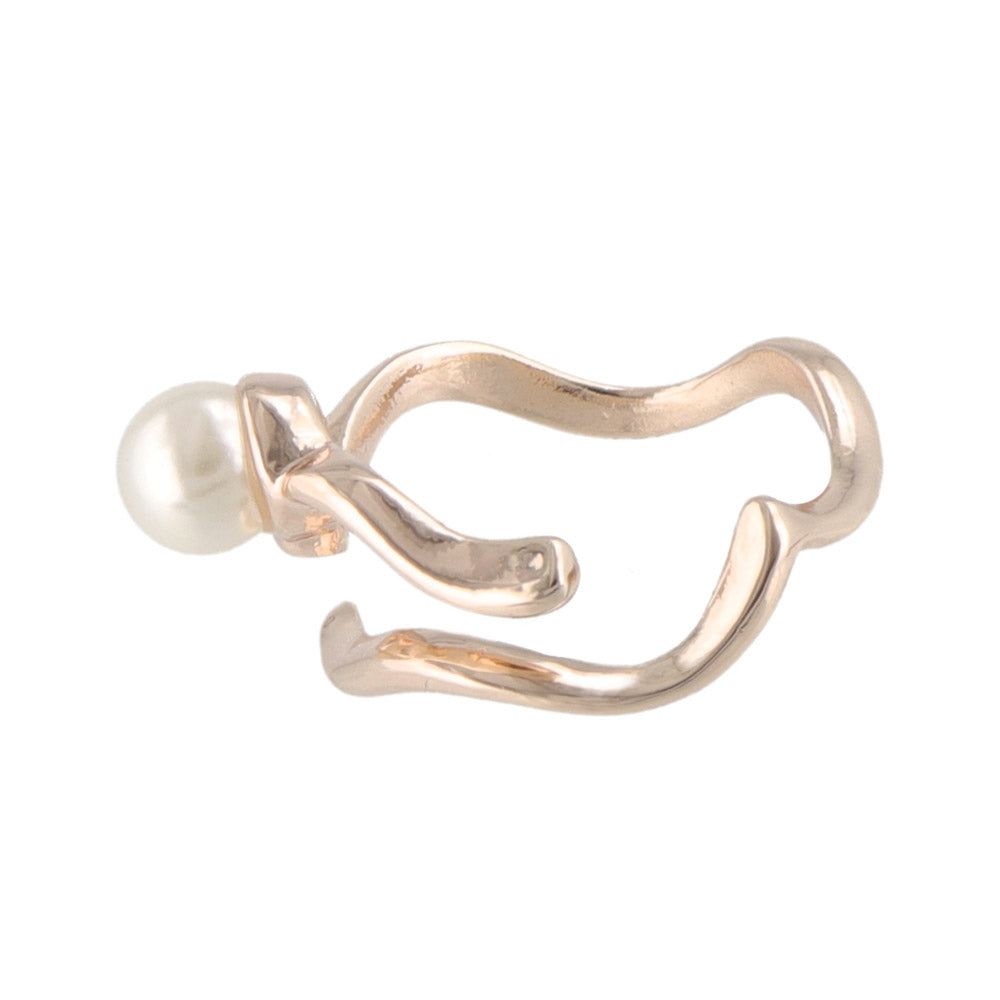 Pearl Wave Cuff Ring