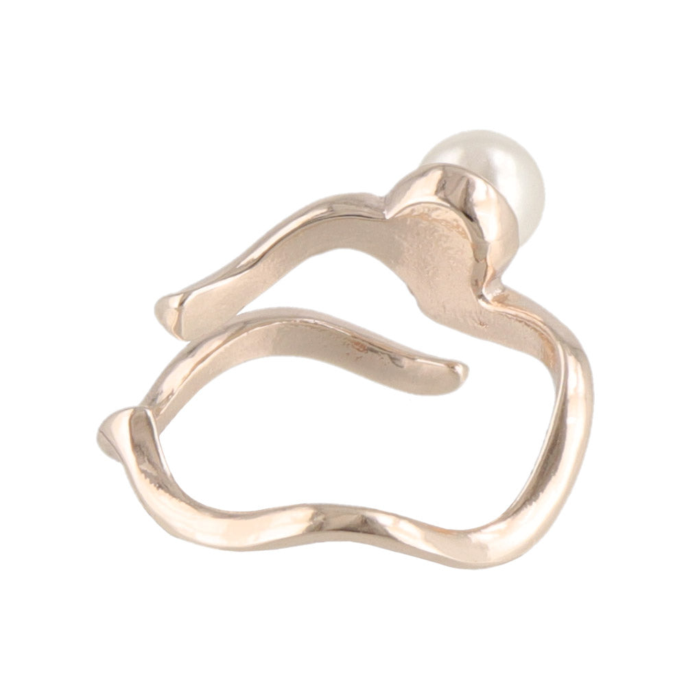 Pearl Wave Cuff Ring