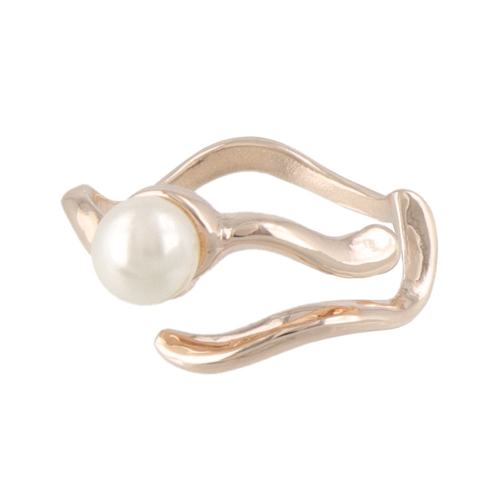 Pearl Wave Cuff Ring