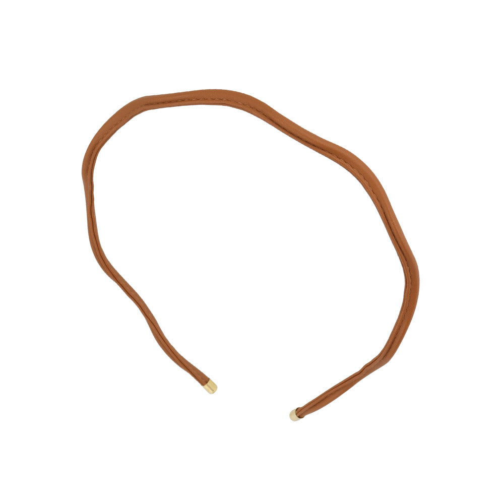 Faux Leather Wavy Headband