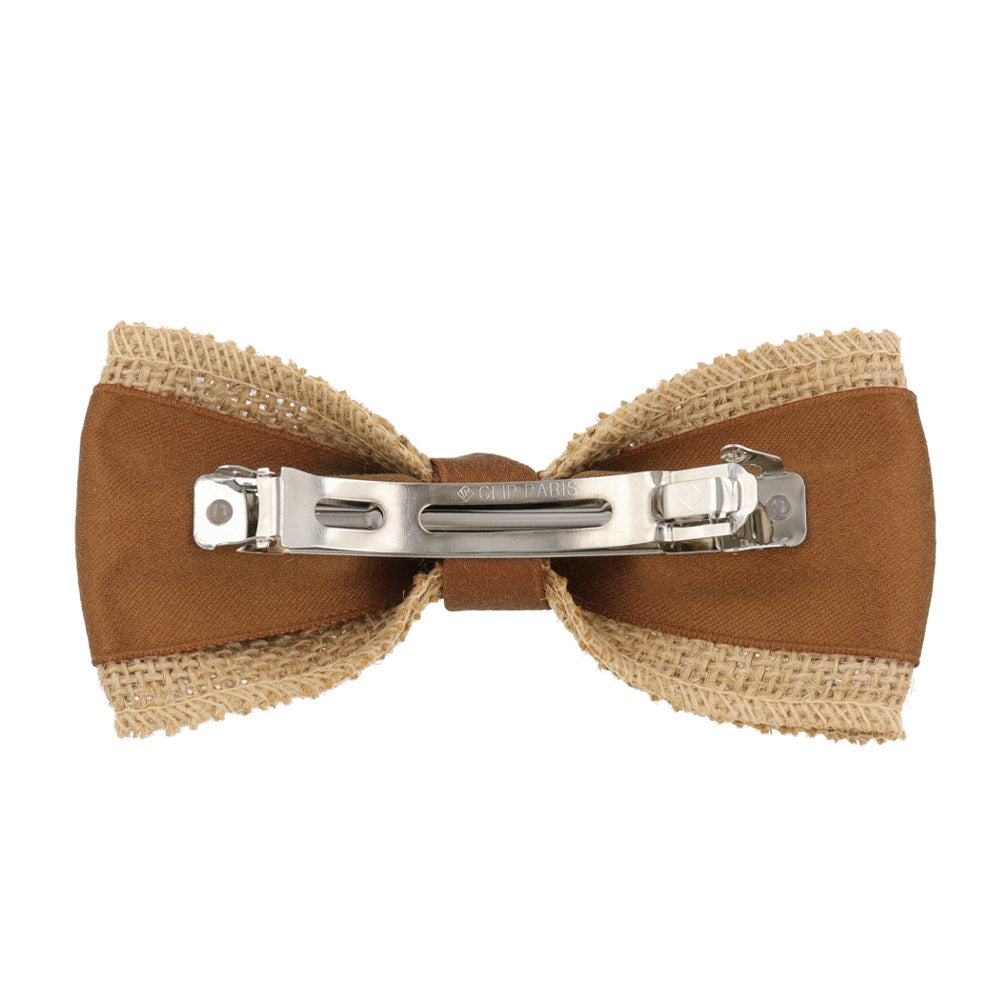 Mesh Detail Bow Barrette